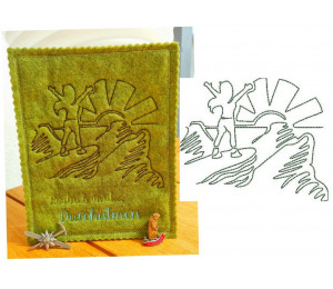 Stickserie - Hiking Wandern Line Art 2